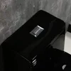 E One Piece Toilet Soft Close Seat Chair Height 1.28 GPF Dual Water Sensed 1000 Gram Flush B0941 Black Luxury Modern Design ADA 5
