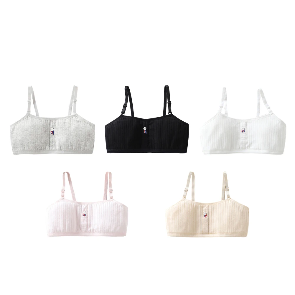 

Girls Training Bra Cotton Kids Underwear For Women Comfort Soft Adolescent Young Ladies Brassiere Breathable Brassiere