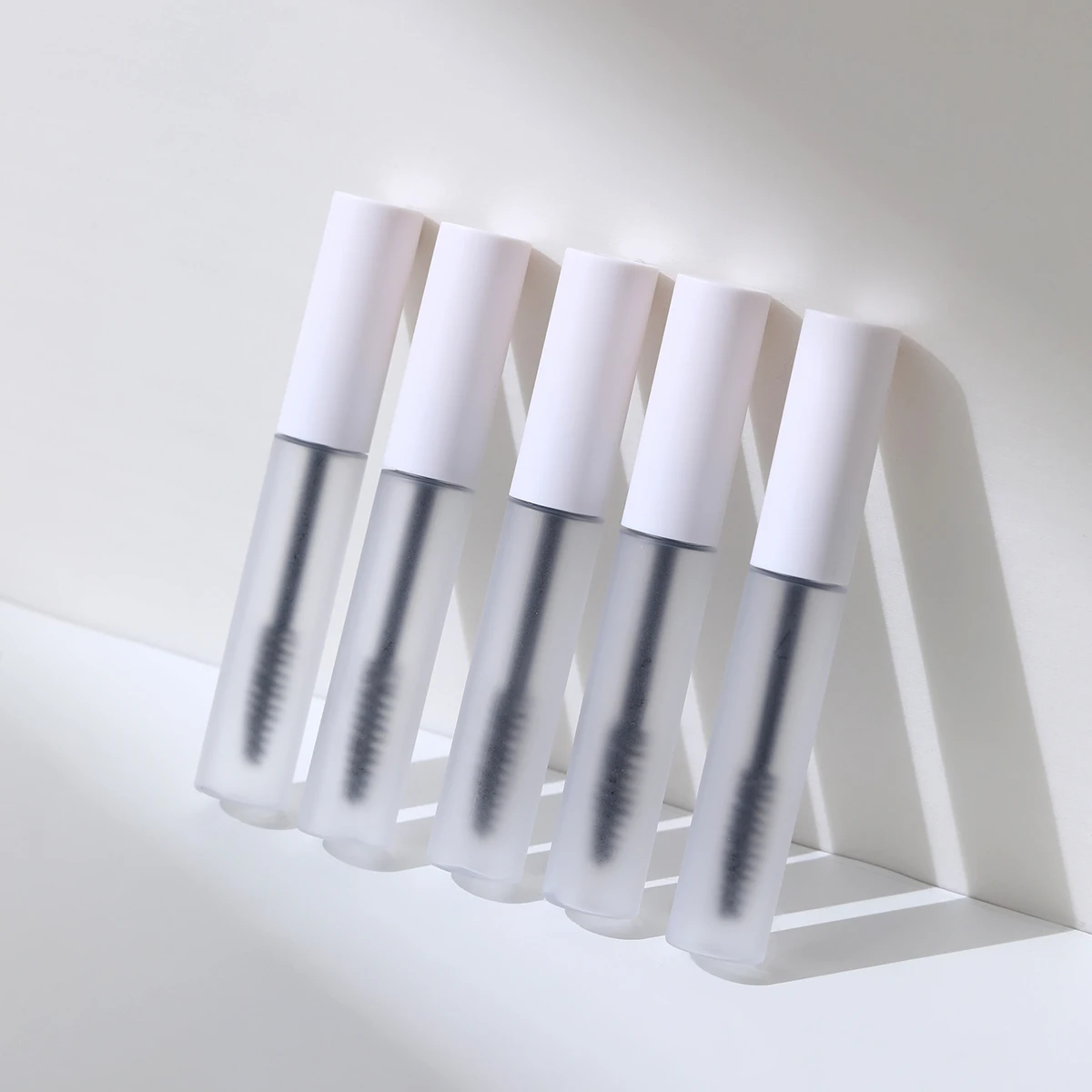 5Pcs 10ml 빈 마스카라 튜브, 아이 라이너 튜브 및 립글로스 튜브, 전송 피펫이있는 검은 속눈썹 크림 용기 병
