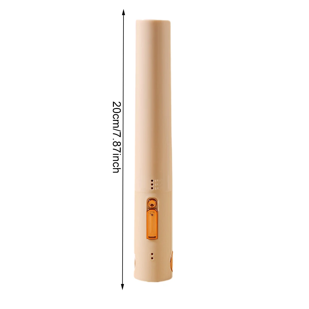 2 in 1 USB Rechargeable Hair Wand Fasting Heating Ceramic Curling Wand with 3 Temp Setting for Curl Wave Straighten Women Hair