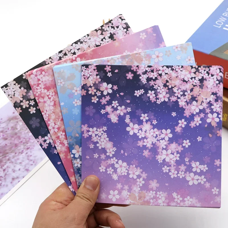 Craft Paper Scrapbook Materials Handmade Craft Paper Origami Paper Japanese Floral Origami Kids Handmade Materials DIY Scrapbooking 60pcs