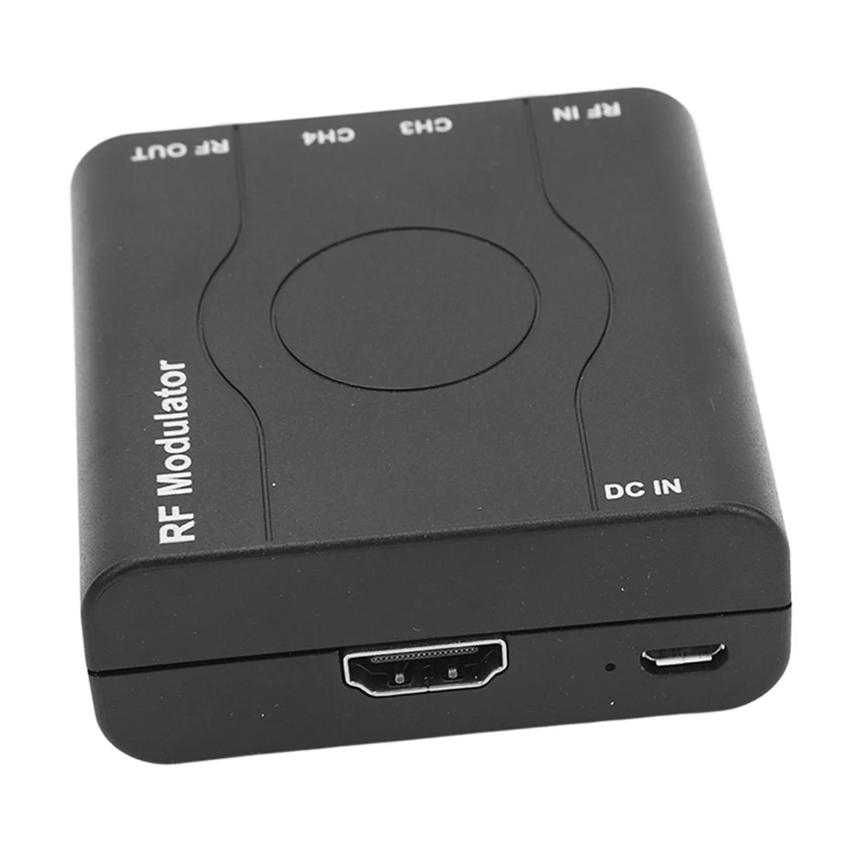 HDMI AV To RF Modulator, PAL NTSC HD 1080P Coaxial RF Modulator with Antenna Port Channel Switch, HDMI Modulator RF Converter Demodulator Adapter (EU Plug
