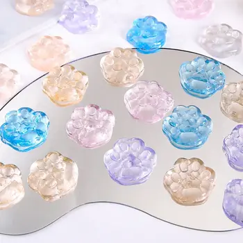 Transparent Squeeze Toy Fidget Quick Rebound Transparent Cat Claw Toy Realistic Sparkling Mini Cute Sensory Toys