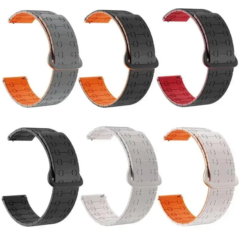 Magnetic Silicone Sport Watch Strap - 22mm