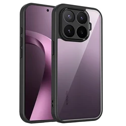Air Cushion Shockproof Anti - Slip Silicone TPU Bumper with Clear Matte Hard Back Cover for Xiaomi 17T Pro (Black)