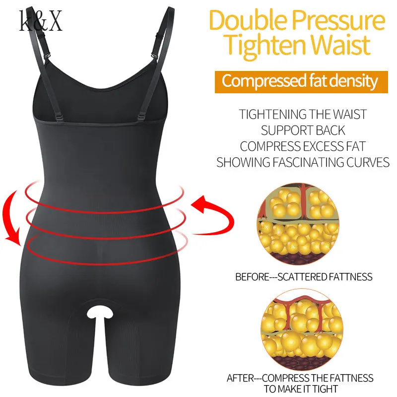 Fajas Colombianas Women's Shapewear Slim Body Shaper Shaping Stomach Women Bodysuit Waist Trainer Slimming Hip Lift Sexy Girdle