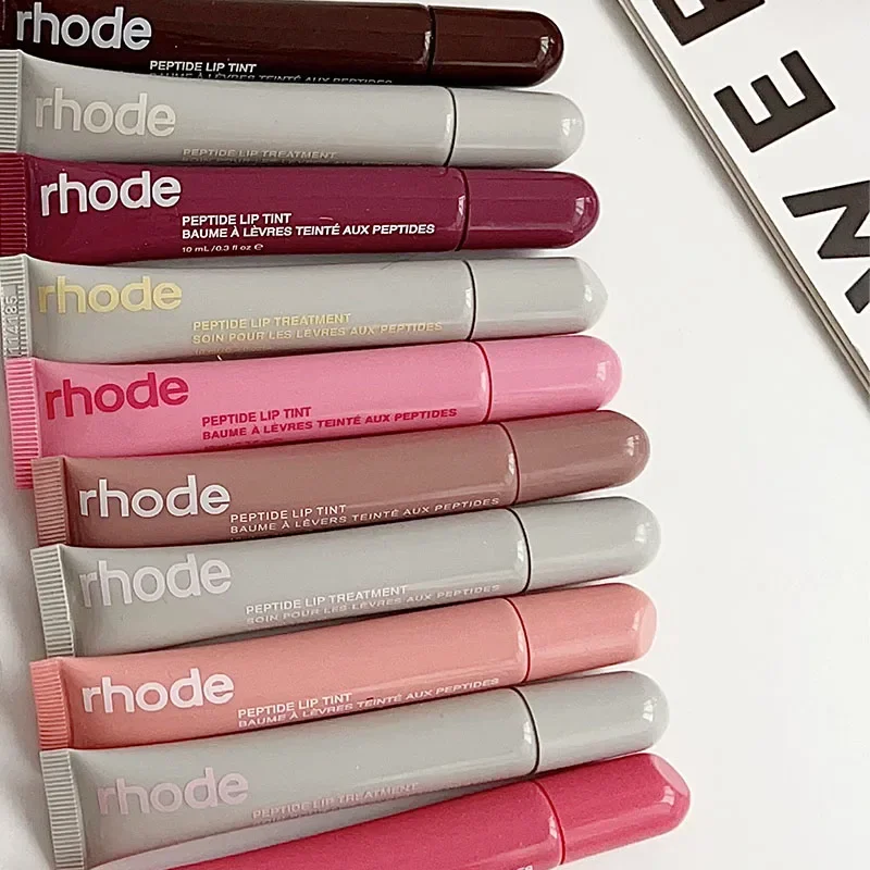 New Colors Rhode Lip Glosses Plump Moisturizing Essence Gel Oil Long Lasting Nourishing Lipstick Care Products For Women Girls