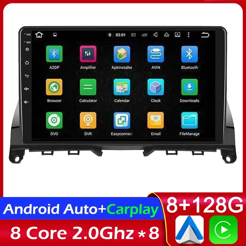 

Android 13 Autoradio For Mercedes Benz C Klasse 3 W204 S204 2006-2011 Multimedia-Player Navigation GPS für Carplay Android Auto