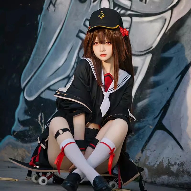 

Hot Game Genshin Impact Hutao Cosplay Costume Anime Women Fashion Unifrom with Hat Role Play Clothing Carnival Party Suit Stock