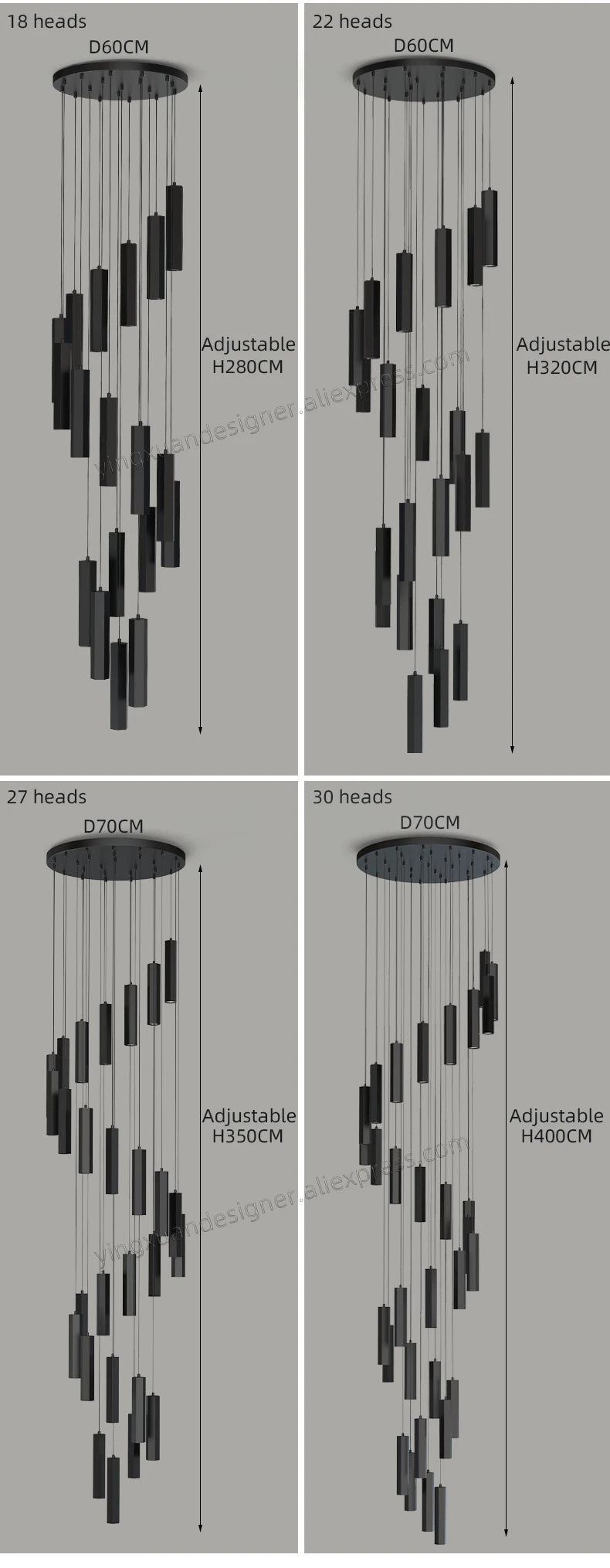 Design,LED Teto Luzes Pingente, Loft Pendurado Lâmpadas