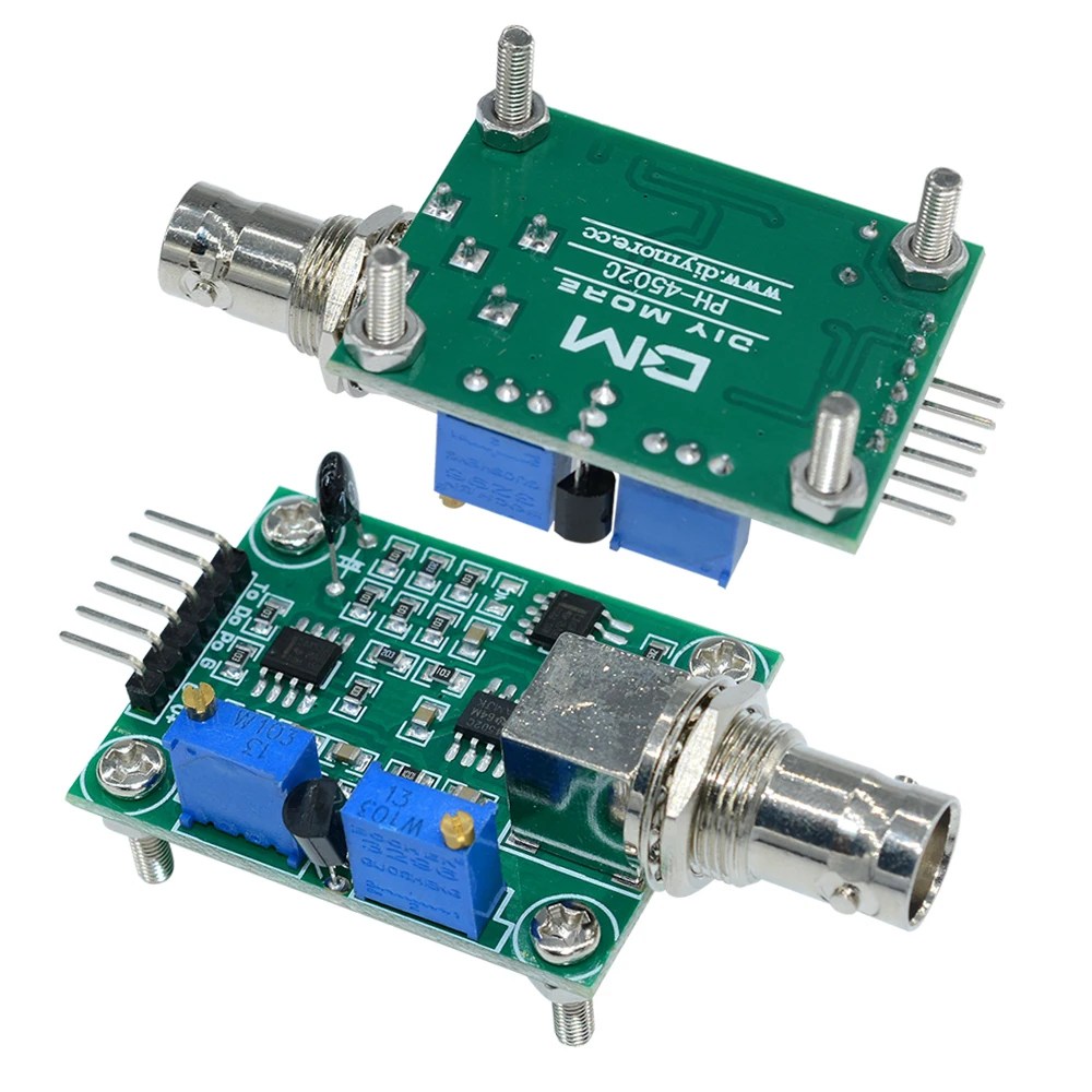 PH Electrode Probe PH Meter Liquid PH Value Detection Sensor Module Monitoring Control Board BNC For Arduino