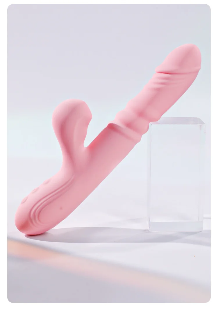 2 IN 1 Suck Vibrator Dildo Telescopic Vibrator Clit Sucking G Spot Stimulation Vibrator Women Sex Toys Adult Products uyo