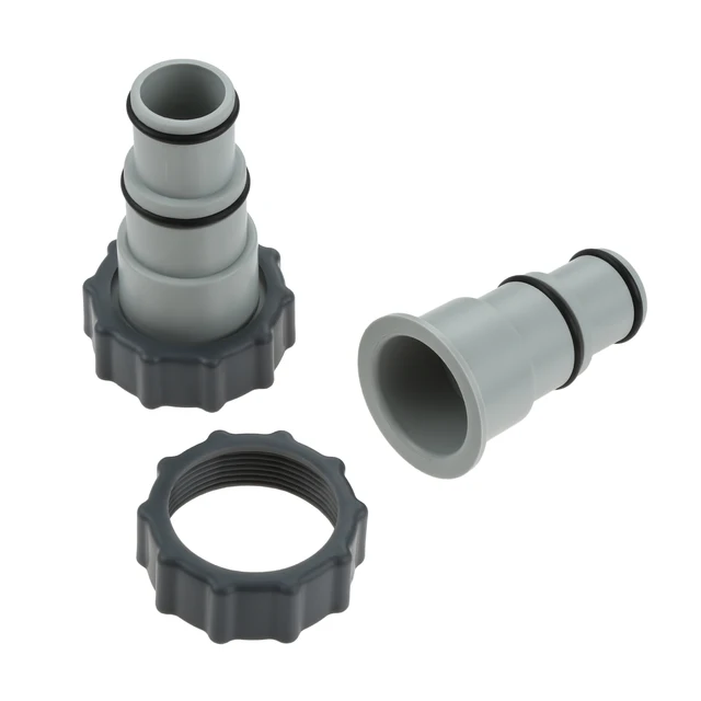 2Db Medence Tömlő Adapter Gallérral A Föld Feletti Úszómedence 1,5 "És 1,25" Az Intex Menetes Csatlakozáshoz Szivattyúk Dugattyú Szelephez - Image 6