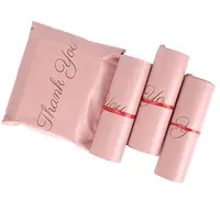 50Pcs THANK YOU Mailing Shipping Bags Pink Color Plastic Gifts Shoe Boxes Packing Pouch Waterproof Express Mailer Courier Bag 1