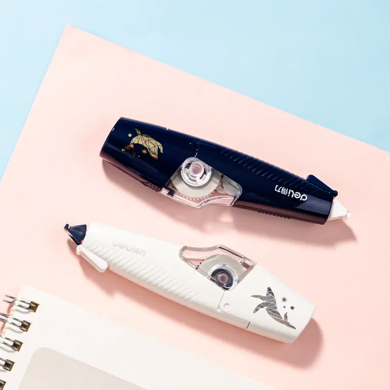 Deli 2pcs Set Pen Type Correction Tape Student Cute Modification Tape Kawaii Correction For Office School Supplies correction tape