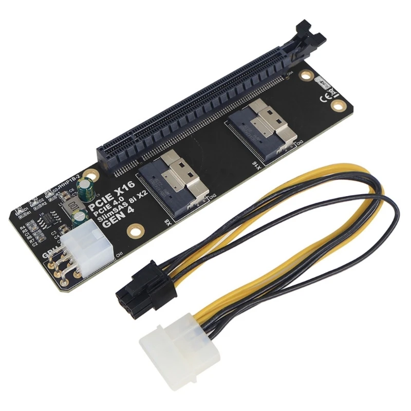 

Gen4 PCIE X16 Slot to 2 Ports SlimSAS 8I Adapter Board Replacement H7EC