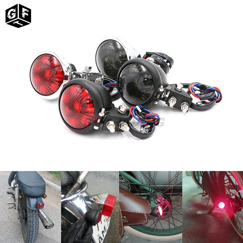 

Универсальный мотоциклетный красный задний фонарь для Harley Chopper XL 883 1200 VT750, 12 В