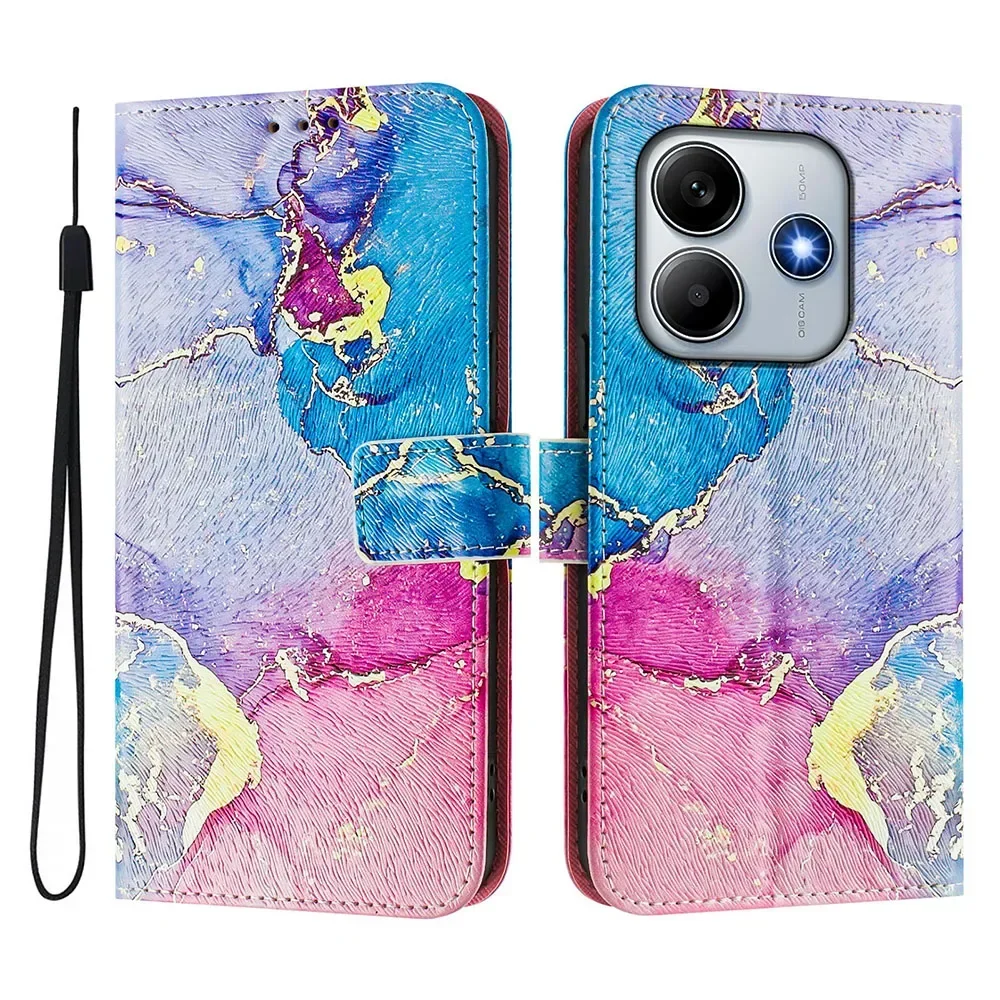 Leather Flip Wallet Phone Case with Card Slot Holder - Elegant Design and Durable Back Cover