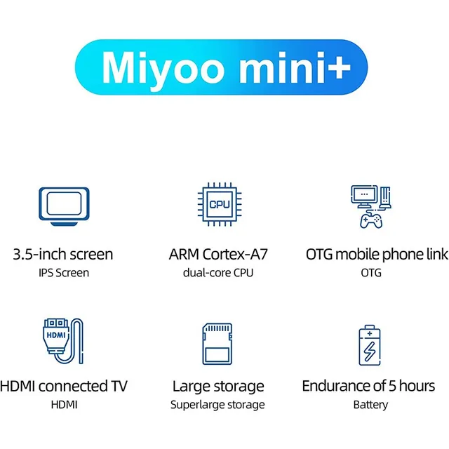 Console de jeu vidéo rétro Ata Yoo Mini Plus, 3.5 en effet, écran IPS, Mini + V3 – Image 5