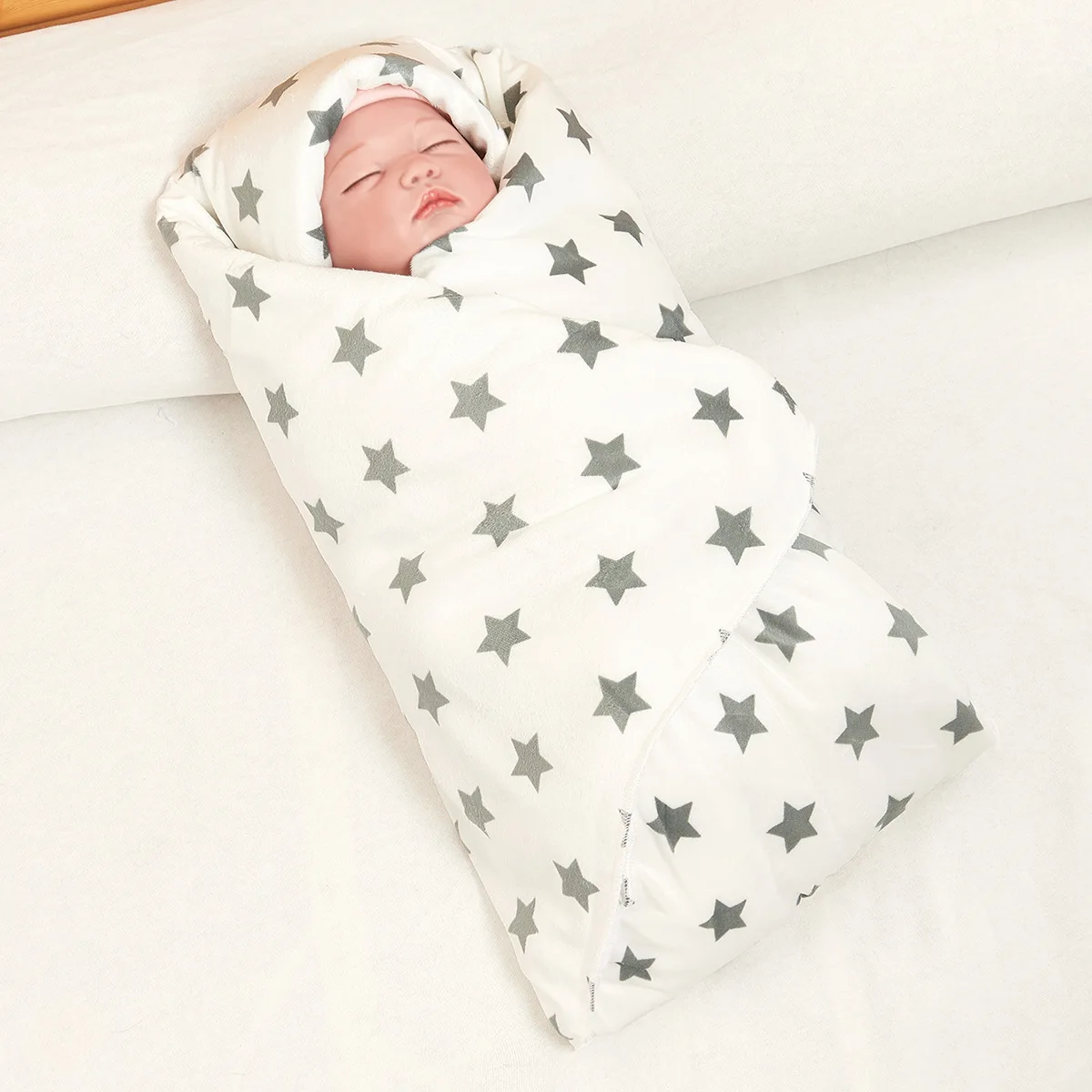 Baby Blanket Double Layer Super Soft Newborn Swaddle Envelope Wrap For Kids Baby Girls Boy Bedding Blankets 76*102CM 6