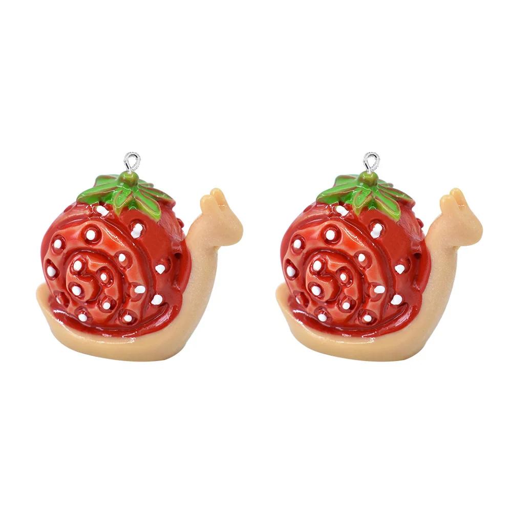 Resin Jewelry Making Accessories Resin Charms Pendant Snail 10pcs