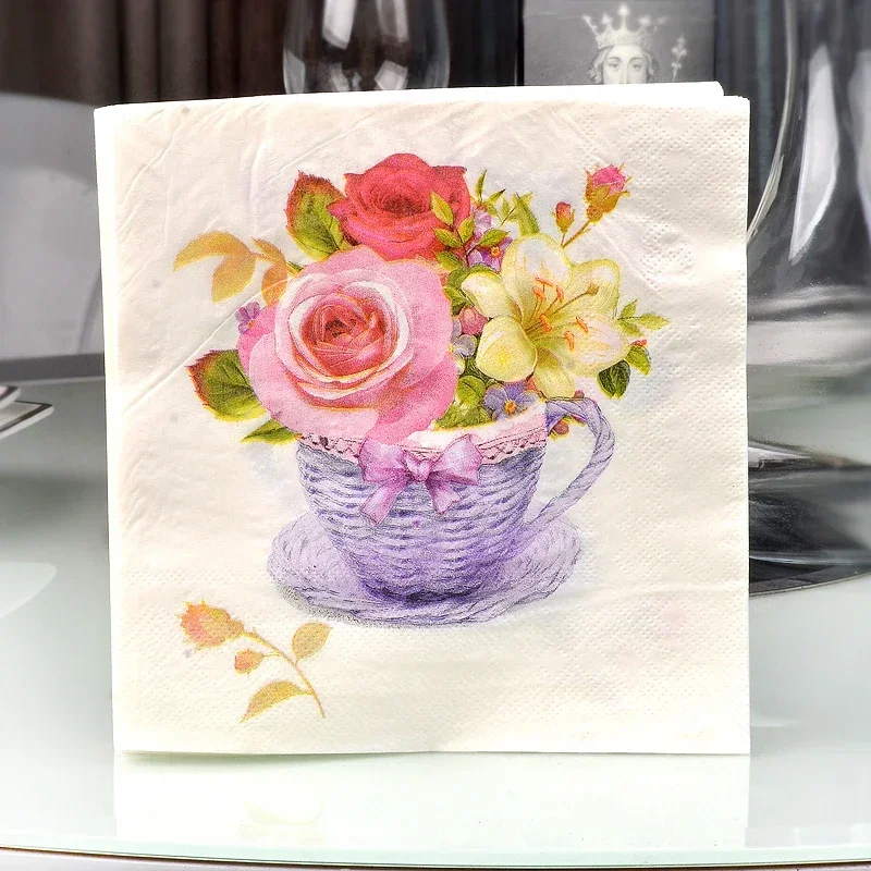 Paper Napkins Printed Colorful 20pcs/pac 2-ply
