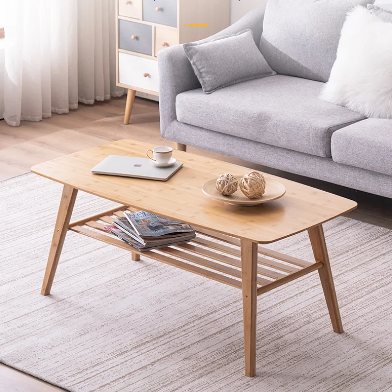 Modern Coffee Table Stand Legs Wood Rug Low Bamboo Living Room Nordic Table Hallway Tv Thicken