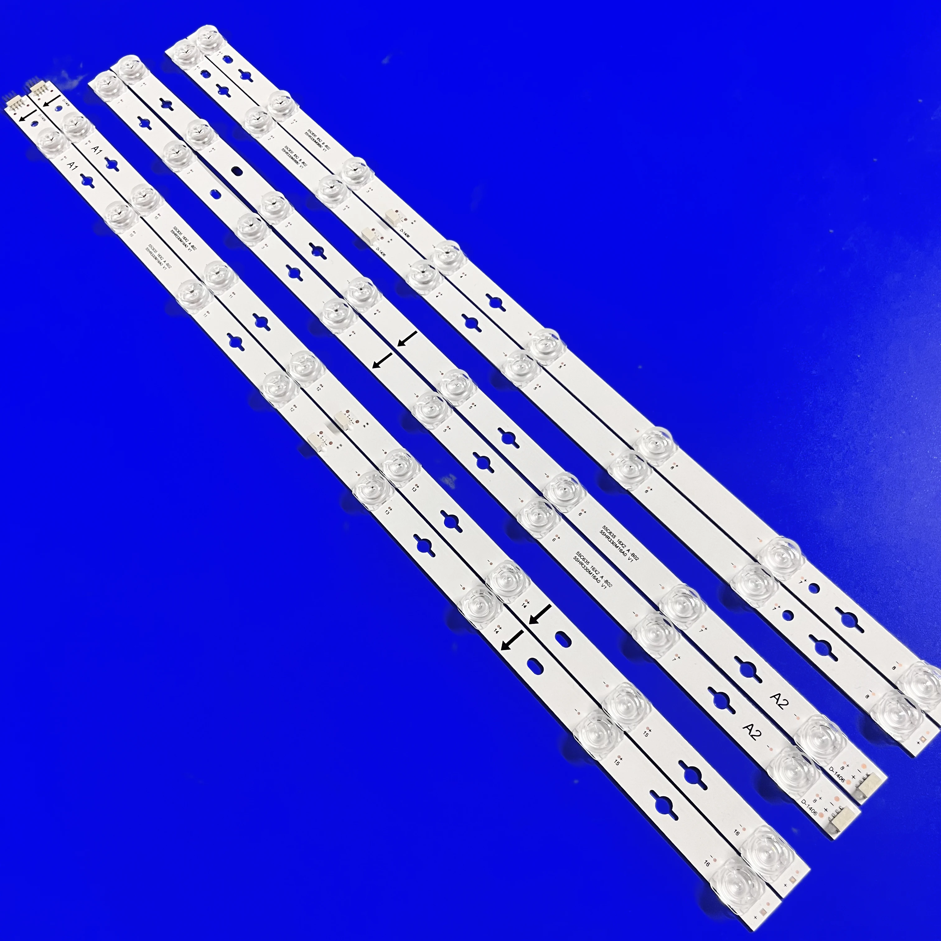 LED Backlight Strips For TCL 55C635 55C735 55S365C 55RC630K 55T8E 55C639 Bar 55HR330M16A0/B0 V1 Kits Bands For Iffalcon iFF55Q72