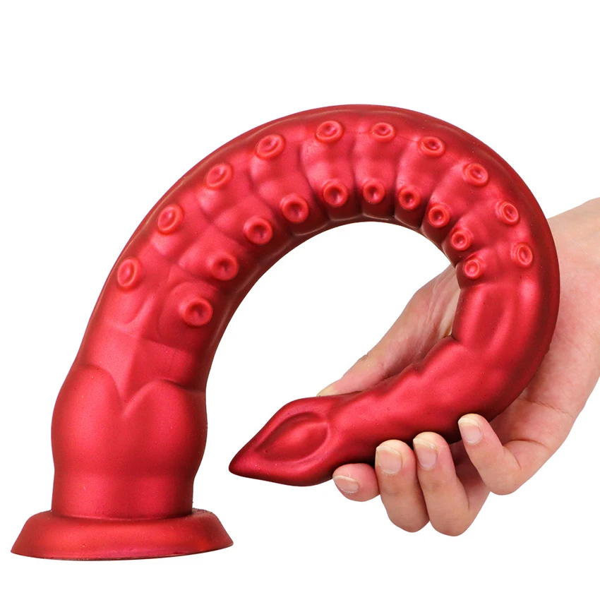 Octopus Tentacle Silicone Anal Dildo For Men And Women_voghion.com