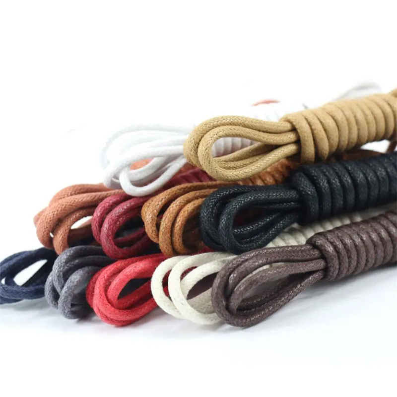 1pair Unisex Shoelaces For Sneakers Women Men Waterproof Leather Shoe