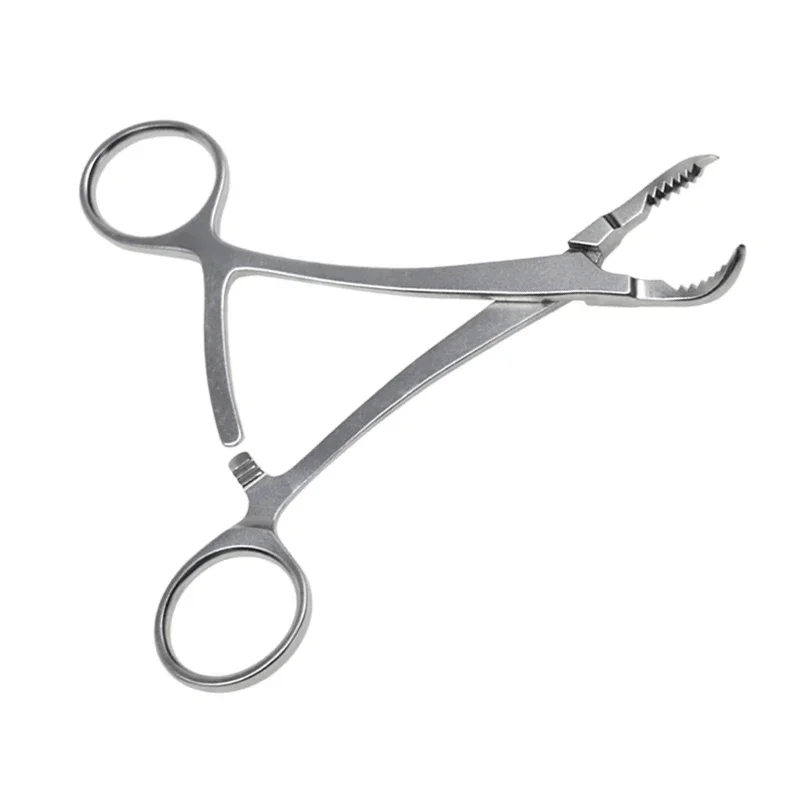 

Orthopedic Resetting Pliers Curved Serrated Reduction Forceps Stainless Steel Orthopedic Pet Instrument