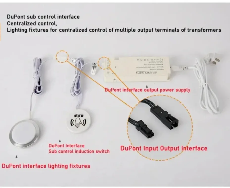 Description Picture 5 of itemSweep Dimmer Sensor Penetrating Switch DC 12V Wood Panel Touch Switch LED Dimmable Touch Sensing Hidden for Wood Home lighting