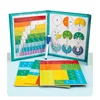 Montessori Magnetic Fraction Learning Math Toy Montessori Arithmetic Teaching Aids Wooden Book Educational Toys For Children 3