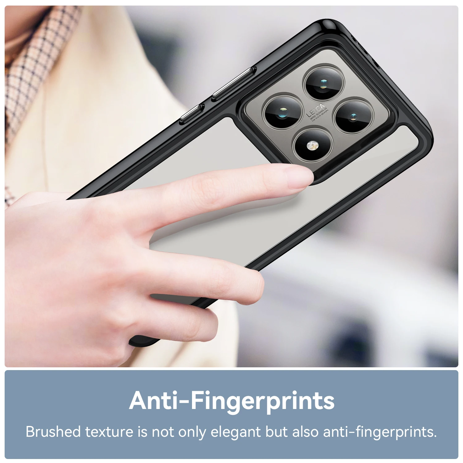 Hard Translucent Soft Frame Protective Phone Bumper Case Cover