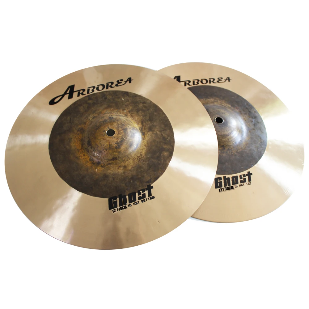 Arborea Professional Cymbal-Ghost Series Hi-Hats Cymbal 12-16 inch Two Pieces Bronze Handmade Cymbal Drum Accessories