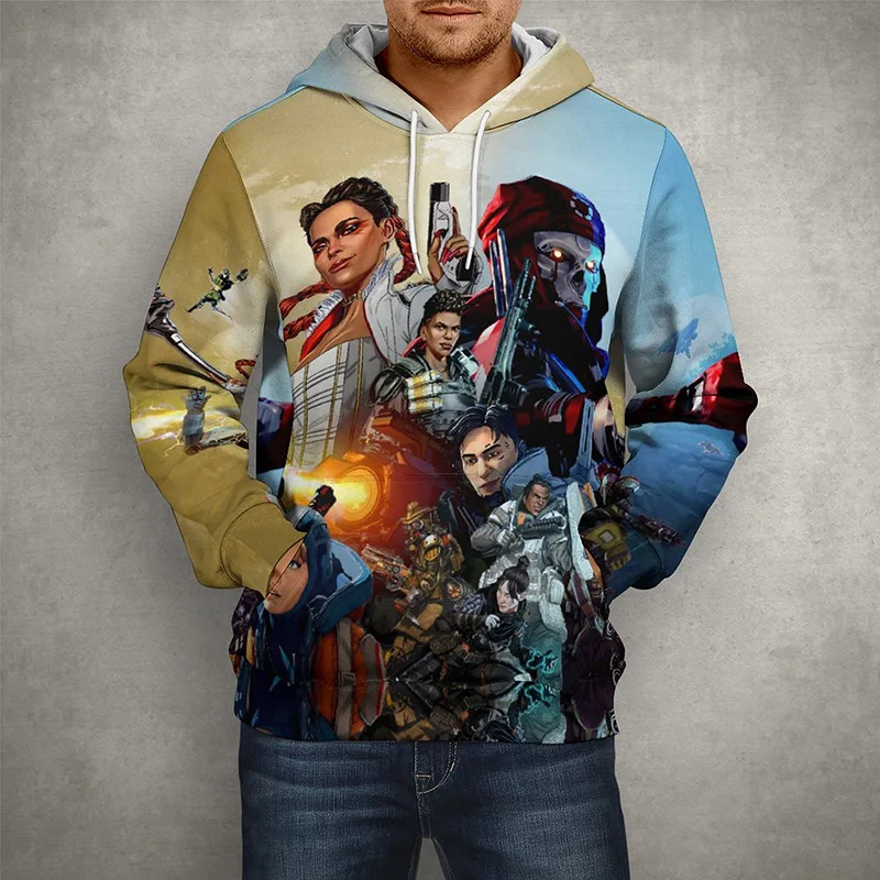 

Game Apex Legends 3D Print Hoodies Men Women Fashion Streetwear Long Sleeves Unisex Pullover Cool Children Spring Tops