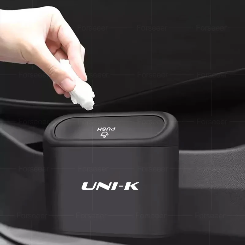 Car Trash Can Hanging Auto Trash Bin Storage Box Interior Accessories for Chang An Unik Uni k Uni-k 2.0T Suv