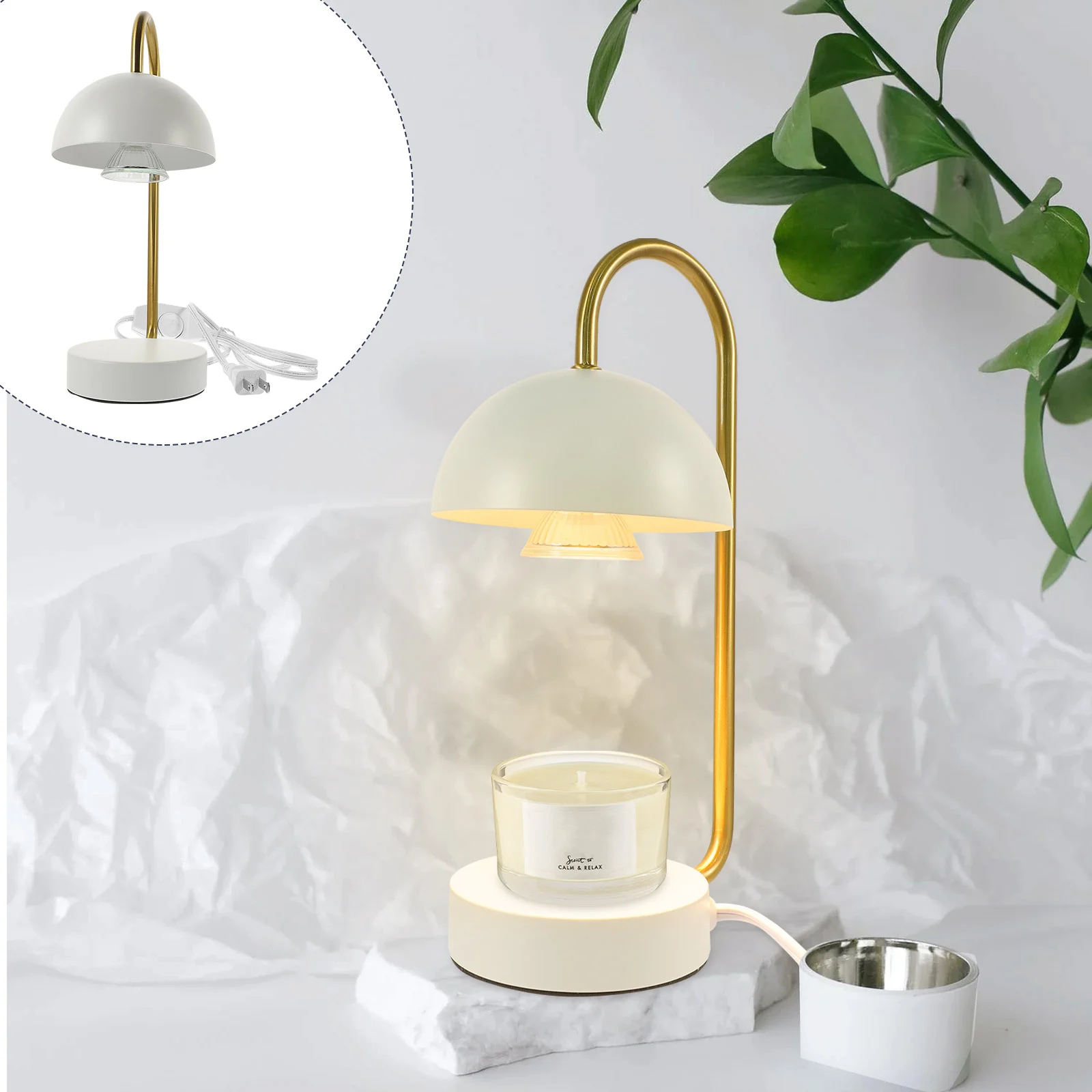 

Lamp Bulbs Aromatherapy Wax Melting Lamp Fragranc Wax Melter Lamp (US Plug)