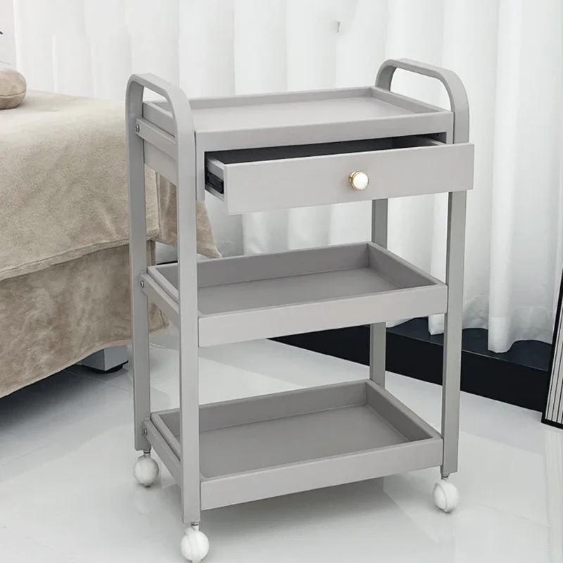 Drawers Rolling Trolley Beauty Salon Professional Portable Salon Trolley Auxiliary Carrito Spa Barbershop Furniture MQ50TC