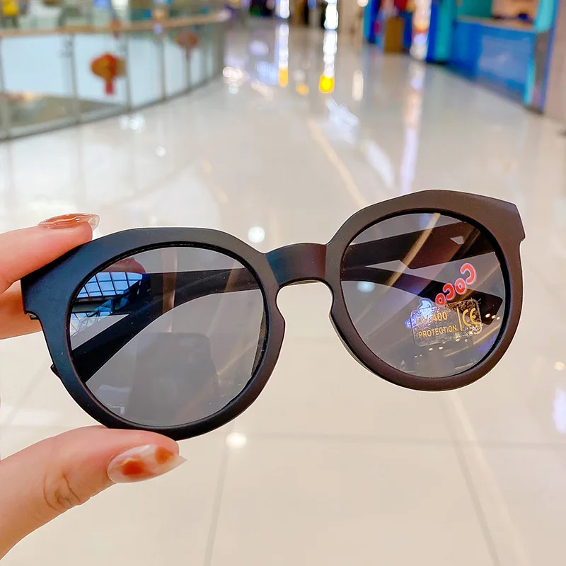 New Fashion Children Glasses Vintage Round Outdoor Sun Protection Baby Girls Acrylic UV400 Sunglasses Kids Eyeglasses_voghion.com