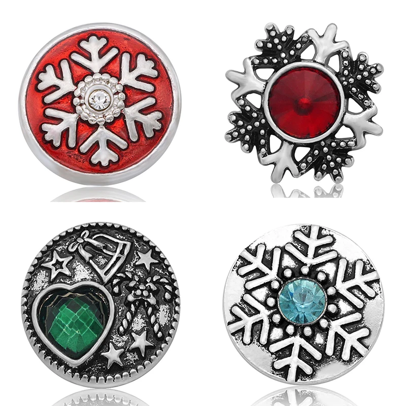 

Пуговицы металлические в форме снежинки, 18 мм