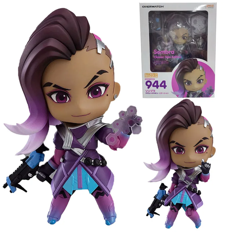 

In Stock Original GOOD SMILE GSC 944 NENDOROID Sombra OVERWATCH Classic Skin Edition Anime Figure Model
