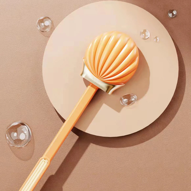 거치대 달린 실리콘 변기 브러시, 긴 손잡이 변기 브러시, WC 변기 청소 브러시 세트, 욕실 액세서리
