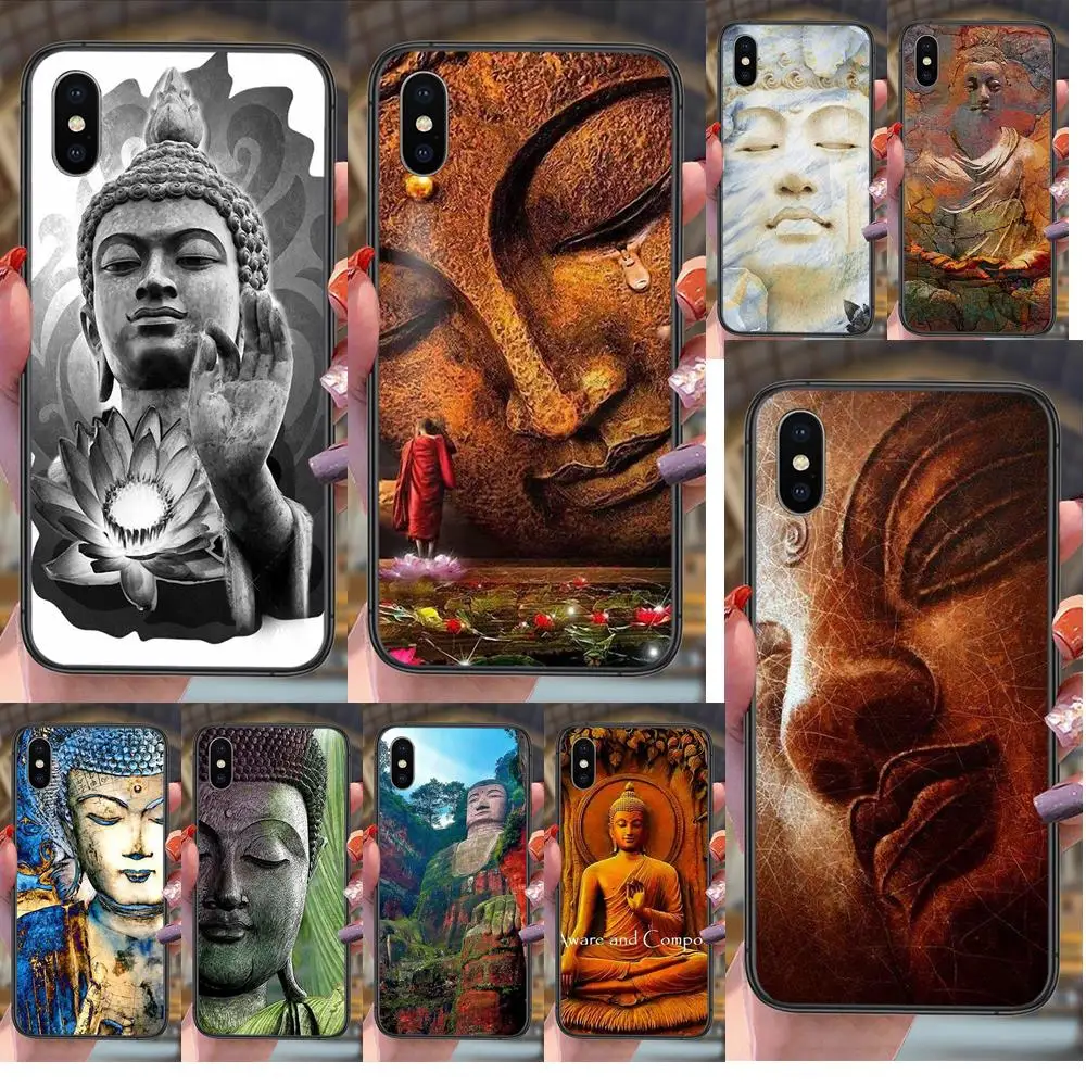 Black Friday Buda Buddha Budda Soft Tpu Cover Shell Per Xiaomi Redmi 9 8 7 K40 9A 9C Pro Plus Nfc K30 K20