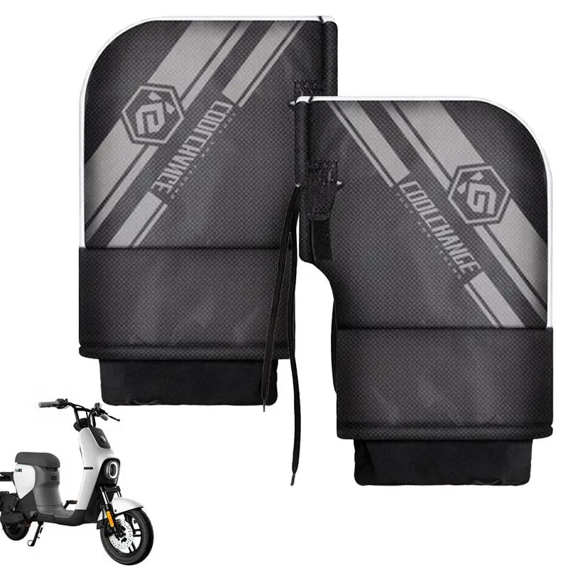 

Зимние Мотоциклетные Перчатки 1 пара, водонепроницаемые зимние теплые перчатки, защита от ветра спереди со светоотражающей полосой для холодной погоды