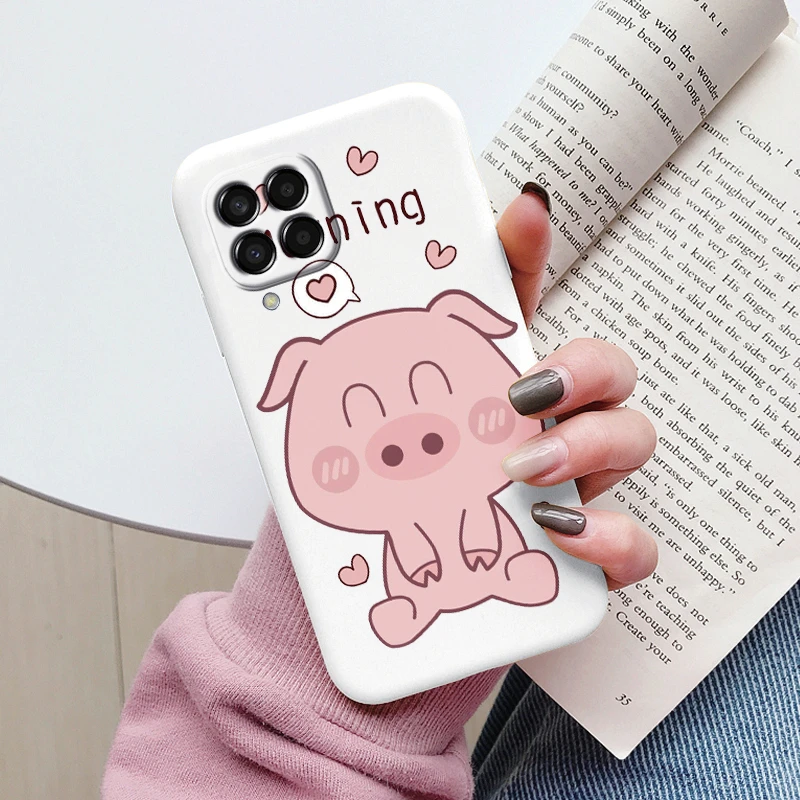 Cute Painted Soft Cover Cartoon Cat & Sunflower TPU Case