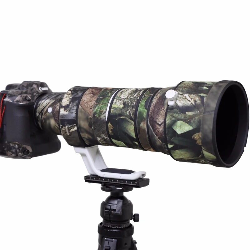 Rolanpro-cabolsa de Lente de Câmera Impermeável para Canon Camuflagem Capa de Chuva Manga Estojo Protetor Rf100300 mm F2.8l is Usm Rf100-300 - Image 5
