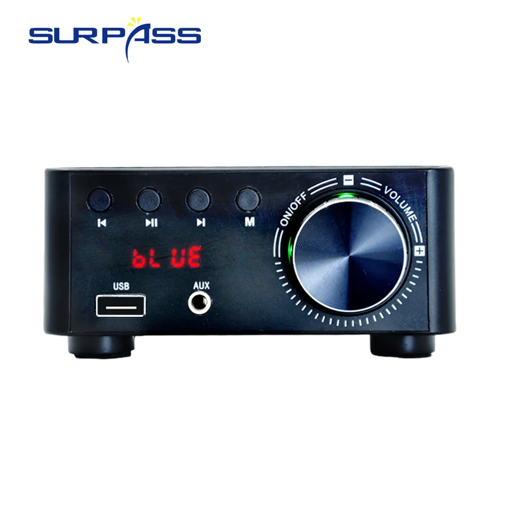 Bluetooth Audio Amplifier 50W 2 Channel Mini Digital Power Amplifiers HiFi Sound Amp Home Sound System for Office Studio House