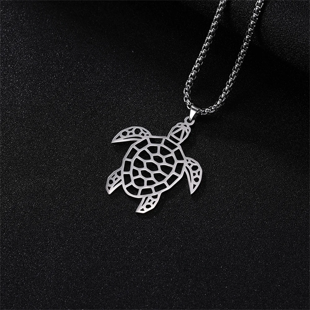 Punk Garnelen Löwe Wolf Anhänger Halskette Edelstahl Tier Halskette trend ige weibliche Geburtstags feier Geschenk Designer Schmuck – Detail 15