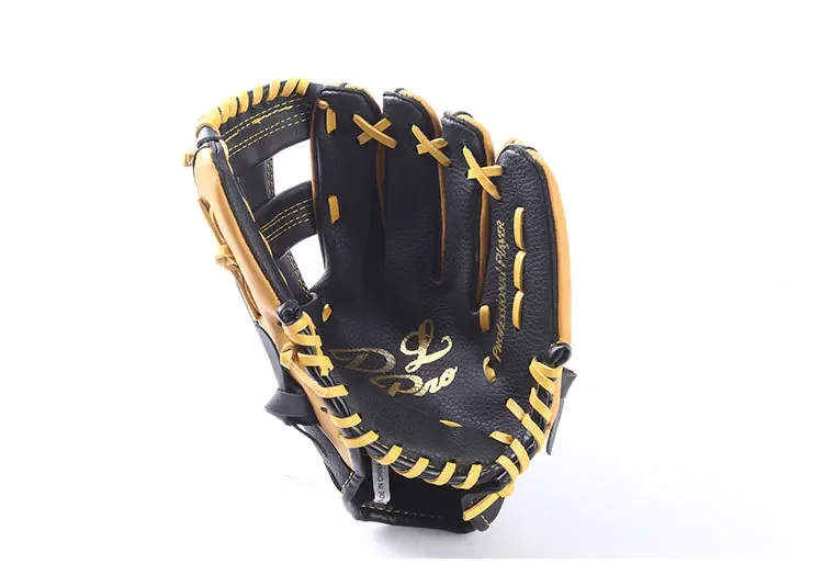 Guanti da Baseball in pelle bovina a due strati che colpiscono i bambini adolescenti che lanciano la mano sinistra \ destra